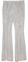 (Women) Acne Studios Flared Checkered Pants Blue Pink AK0606-AZB (Women) Acne Studios Flared Checkered Pants Blue Pink AK0606-AZB