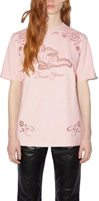 (Women) Acne Studios Floral Embroidered Graphic Tee SS23 Light Pink. AL0323-AD5 Lookbook (Women) Acne Studios Floral Embroidered Graphic Tee SS23 Light Pink. AL0323-AD5