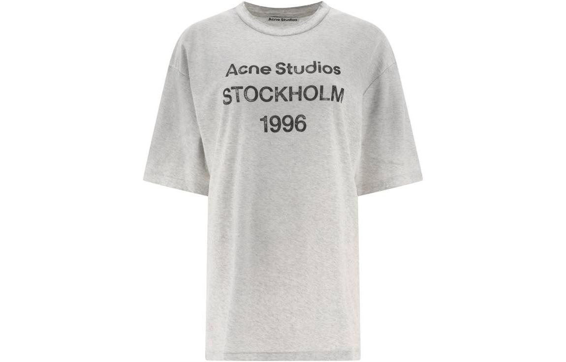 (Women) Acne Studios  Gray Oversized Letter Print T-Shirt SS23. CL0201-PAL 圖 2