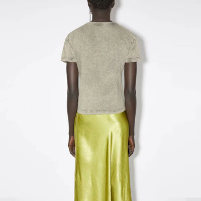 (W) Acne Studios 灰色標誌短袖T恤 AL0353-DJO Shop (W) Acne Studios 灰色標誌短袖T恤 AL0353-DJO