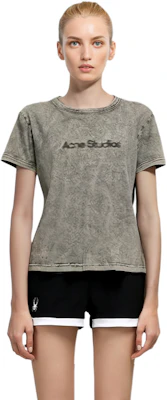 (W) Acne Studios 灰色標誌短袖T恤 AL0353-DJO Purchase (W) Acne Studios 灰色標誌短袖T恤 AL0353-DJO