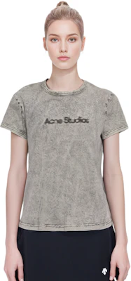 (W) Acne Studios 灰色標誌短袖T恤 AL0353-DJO Details for (W) Acne Studios 灰色標誌短袖T恤 AL0353-DJO