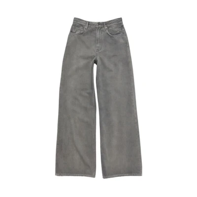 (Women) Acne Studios High-Waisted Relaxed Fit Grey Jeans. A00445-AA2