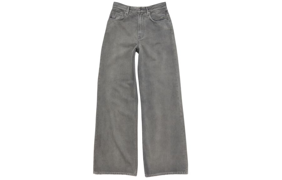(Women) Acne Studios  High-Waisted Relaxed Fit Grey Jeans. A00445-AA2 圖 2