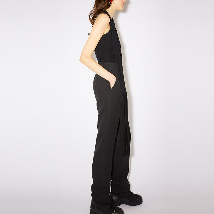 Purchase (W) Pantalones Rectos de Tiro Alto Acne Studios en Color Sólido. AK0584-900