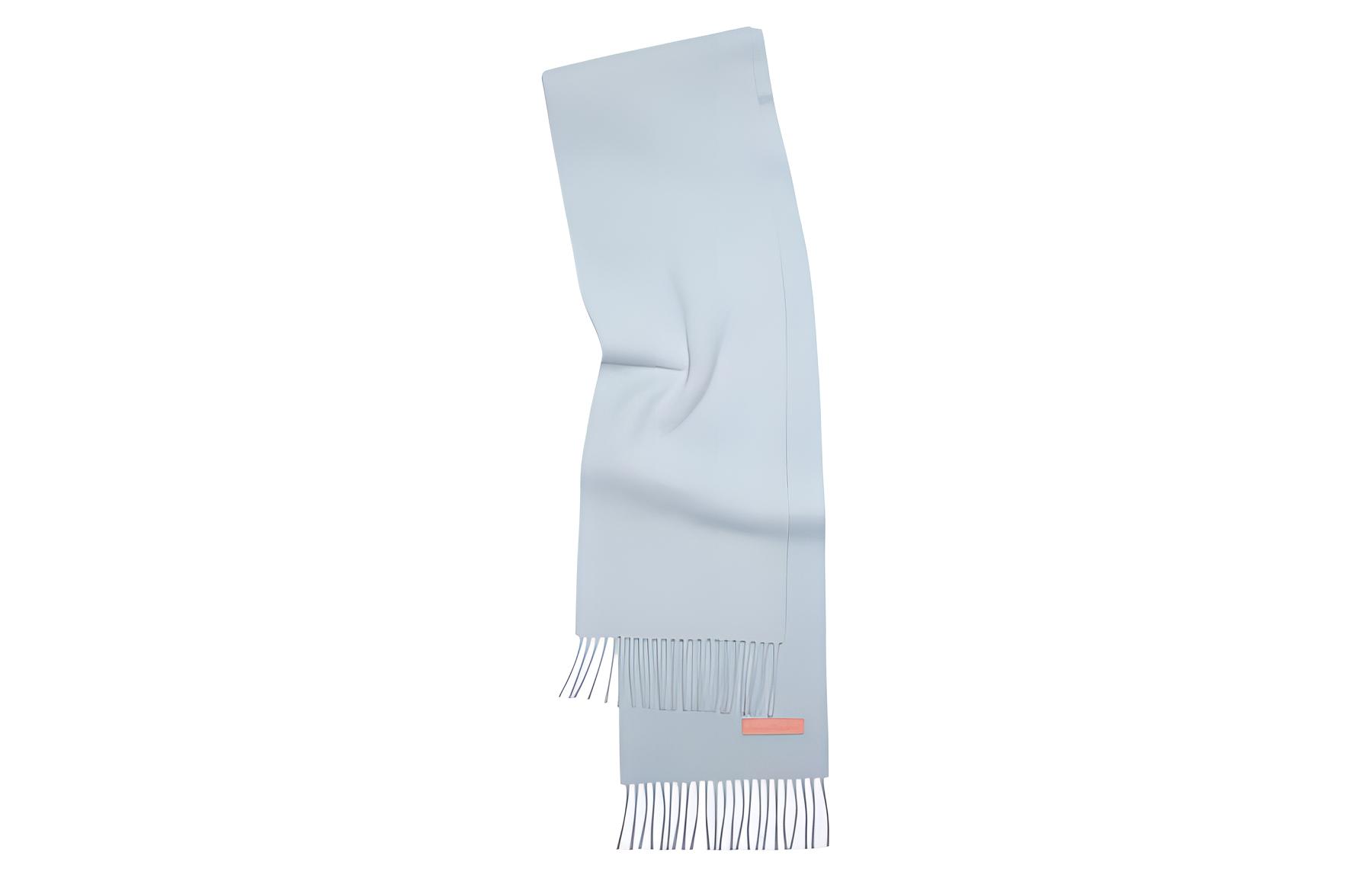 (Women) Acne Studios  Knit Wool Scarf Blue CA0281AQO