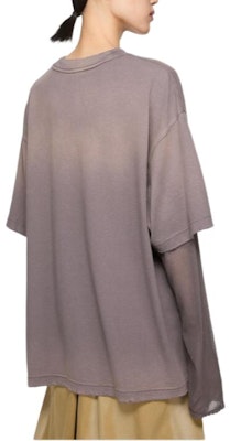 (W) Acne Studios Camiseta Manga Larga con Diseño Desgastado en Mangas. AL0454-CJD Shop (W) Acne Studios Camiseta Manga Larga con Diseño Desgastado en Mangas. AL0454-CJD