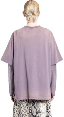 (W) Acne Studios Camiseta Manga Larga con Diseño Desgastado en Mangas. AL0454-CJD Cheap (W) Acne Studios Camiseta Manga Larga con Diseño Desgastado en Mangas. AL0454-CJD