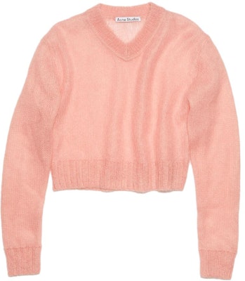 (W) Acne Studios宽松V领纯色马海毛羊毛针织衫. A60455-CSP Order (W) Acne Studios宽松V领纯色马海毛羊毛针织衫. A60455-CSP