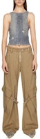 Lookbook (W) Acne Studios 低腰寬鬆直筒工裝褲 卡其色 AK0778-AE5