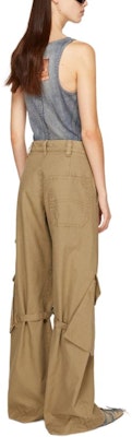 (Women) Acne Studios Low-Waist Loose Straight Cargo Trousers Khaki. AK0778-AE5 Shop (Women) Acne Studios Low-Waist Loose Straight Cargo Trousers Khaki. AK0778-AE5