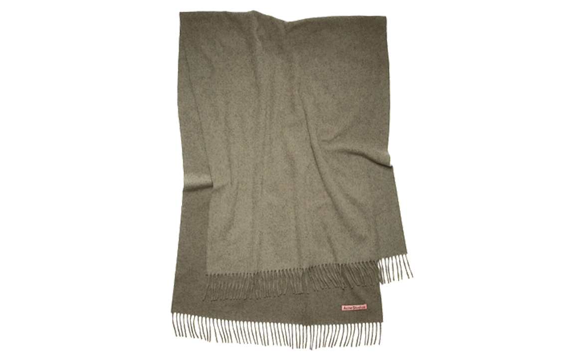 Order (W) 아크네 스튜디오 미니멀리스트 올리브 그린 니트 스카프 패션 액세서리. CA0209-CYQ