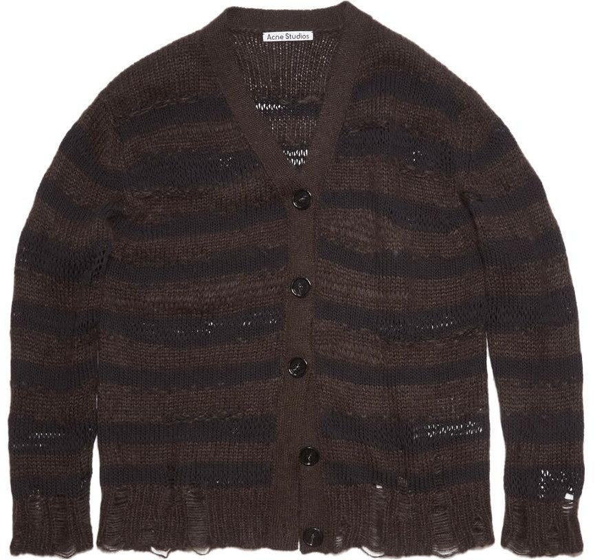 women-acne-studios-mohair-blend-distressed-striped-knit-cardigan-brown-a60398-df-5