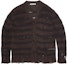 Order (W) Acne Studios Mohair Blend Cardigan Jalur Koyak Coklat. A60398DF5