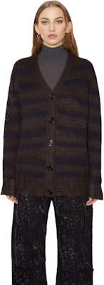 (W) Acne Studios Mohair Blend Cardigan Jalur Koyak Coklat. A60398DF5 Lookbook (W) Acne Studios Mohair Blend Cardigan Jalur Koyak Coklat. A60398DF5