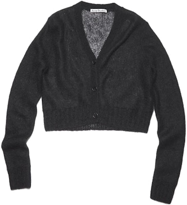 (W) Acne Studios Jaket Kardigan Warna Blok Campuran Mohair Wool - Hitam A60296-900 Buy (W) Acne Studios Jaket Kardigan Warna Blok Campuran Mohair Wool - Hitam A60296-900