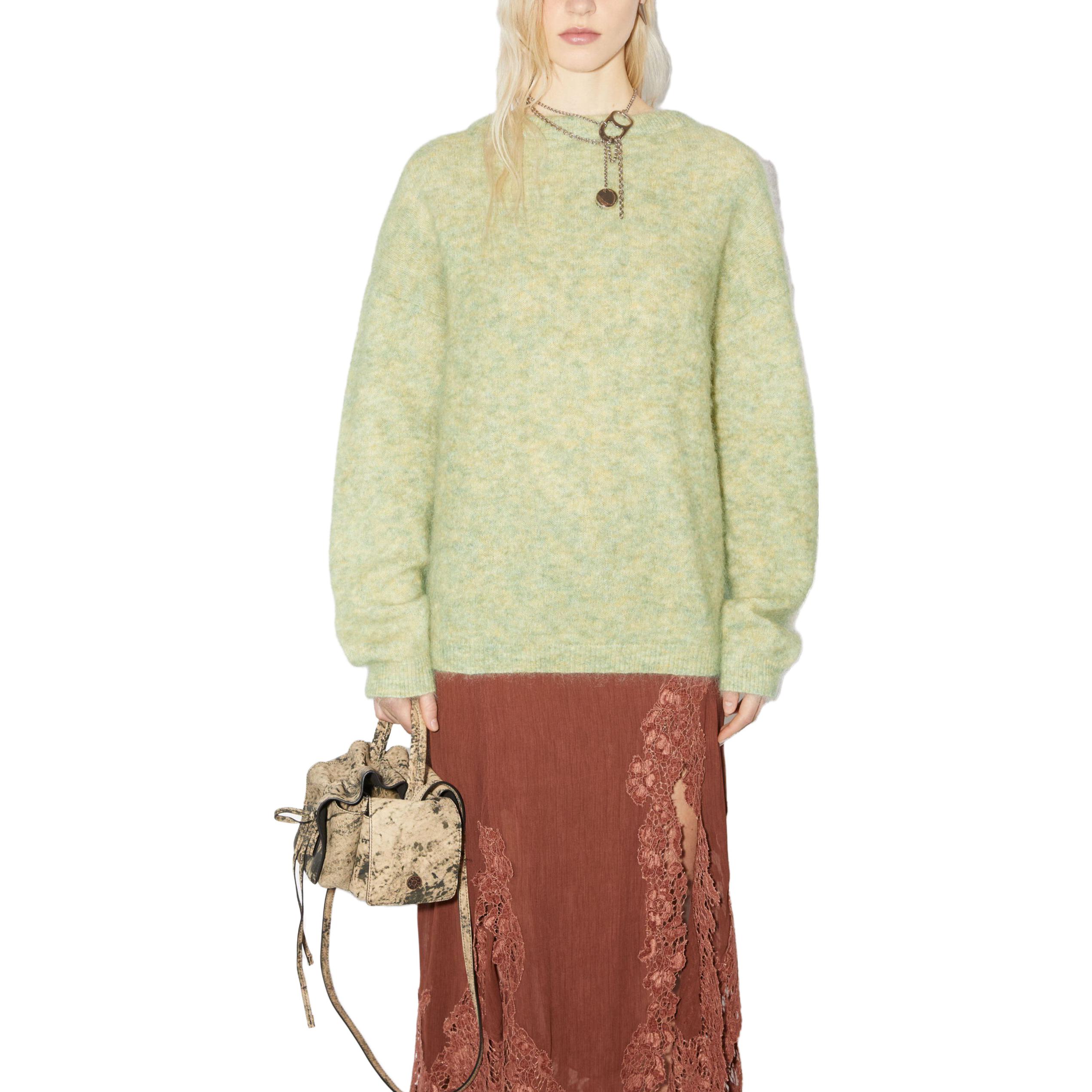 Lookbook (W) Acne Studios 马海毛羊毛圆领毛衣 浅绿色. A60460-BCG