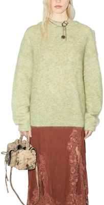 (W) Acne Studios 马海毛羊毛圆领毛衣 浅绿色. A60460-BCG Lookbook (W) Acne Studios 马海毛羊毛圆领毛衣 浅绿色. A60460-BCG