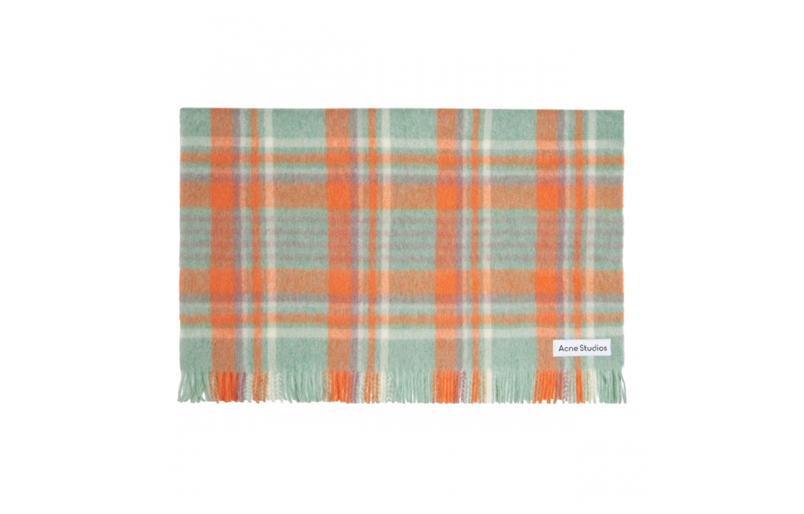 (Women) Acne Studios  Multicolor Checkered Wool Scarf CA0236DIJ 圖 3