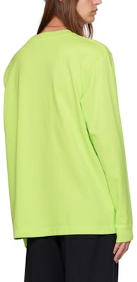(Women) Acne Studios Neon Green Logo Print Oversized Long Sleeve T-Shirt. BL0279-BV2 Lookbook (Women) Acne Studios Neon Green Logo Print Oversized Long Sleeve T-Shirt. BL0279-BV2