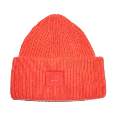 (Women) Acne Studios Orange Casual Fashion Knit Beanie Hat. C40135-ACL