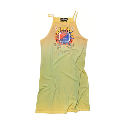 (Women) Acne Studios Pattern Print Tie-Dye Slim Fit Camisole Dress Yellow Brown C20003-CL2