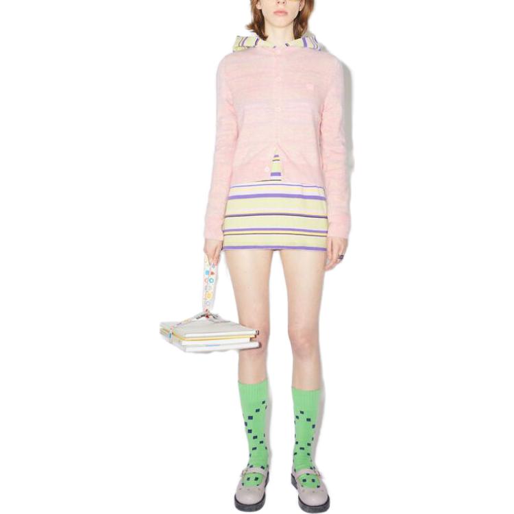 Lookbook (W) Acne Studios 粉色純色單排扣寬鬆版毛衣 A60280-CS1