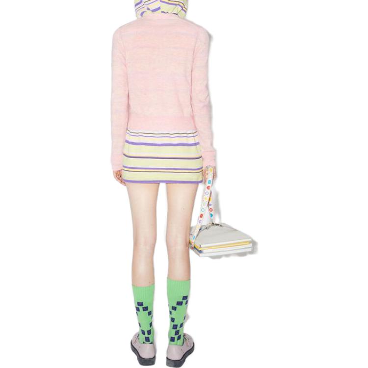 Shop (W) Acne Studios 粉色純色單排扣寬鬆版毛衣 A60280-CS1