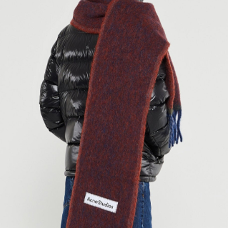 (Women) Acne Studios  Red Logo Lettering Wool Scarf. CA0290DK7FNUXSCAR000328 圖 4