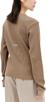 (W) 아크네 스튜디오 슬림핏 버튼 긴소매 폴로 셔츠 브라운 CL0263-DIA Shop (W) 아크네 스튜디오 슬림핏 버튼 긴소매 폴로 셔츠 브라운 CL0263-DIA