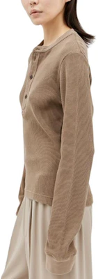 (W) 아크네 스튜디오 슬림핏 버튼 긴소매 폴로 셔츠 브라운 CL0263-DIA Purchase (W) 아크네 스튜디오 슬림핏 버튼 긴소매 폴로 셔츠 브라운 CL0263-DIA