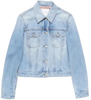 (Women) Acne Studios Solid Color Button-Up Jacket Blue A90575-228 (Women) Acne Studios Solid Color Button-Up Jacket Blue A90575-228