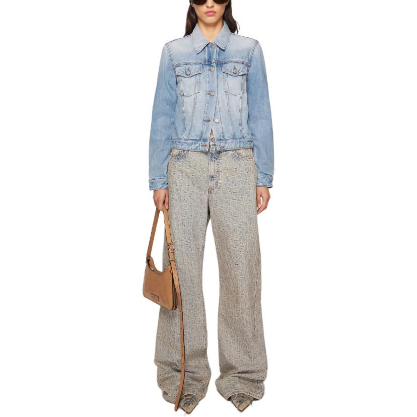 Lookbook (W) Acne Studios Chaqueta Azul de Botones Color Sólido A90575-228