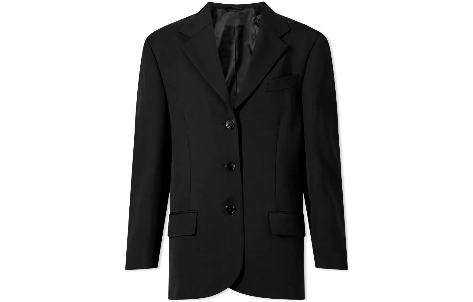 (Women) Acne Studios  Solid Color Notch Lapel Blazer AH0199-900