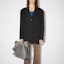 Shop (W) Acne Studios Blazer de Color Sólido con Solapa en Pico. AH0199-900