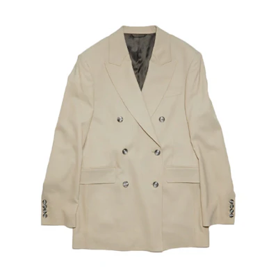 (Women) Acne Studios Solid Double-Breasted Blazer. AH0256-CYW