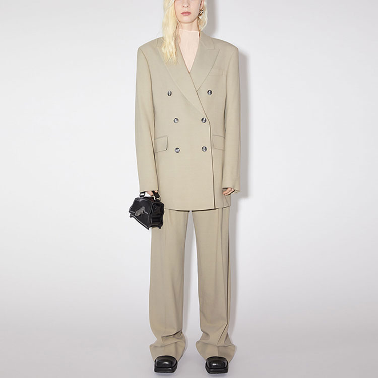 Lookbook (W) Blazer Doble Botonadura Acne Studios Sólido. AH0256-CYW