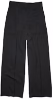 (Women) Acne Studios Solid High-Waisted Wide-Leg Black Trousers AK0558-900 (Women) Acne Studios Solid High-Waisted Wide-Leg Black Trousers AK0558-900