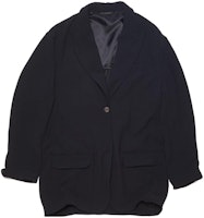 (Women) Acne Studios Solid Single-Breasted V-Neck Blazer. AH0246-900 (Women) Acne Studios Solid Single-Breasted V-Neck Blazer. AH0246-900