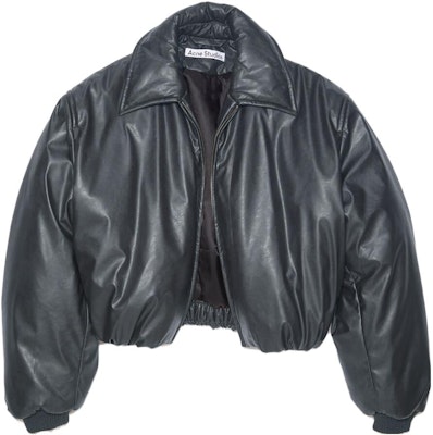 (W) Acne Studios Chaqueta Boxy Cremallera Sólida Verde Oscuro. A90570-BGO Order (W) Acne Studios Chaqueta Boxy Cremallera Sólida Verde Oscuro. A90570-BGO