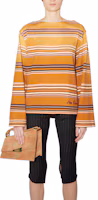 Lookbook (W) Acne Studios 條紋漸層銹橘色長袖寬鬆T恤 AL0269-ABY
