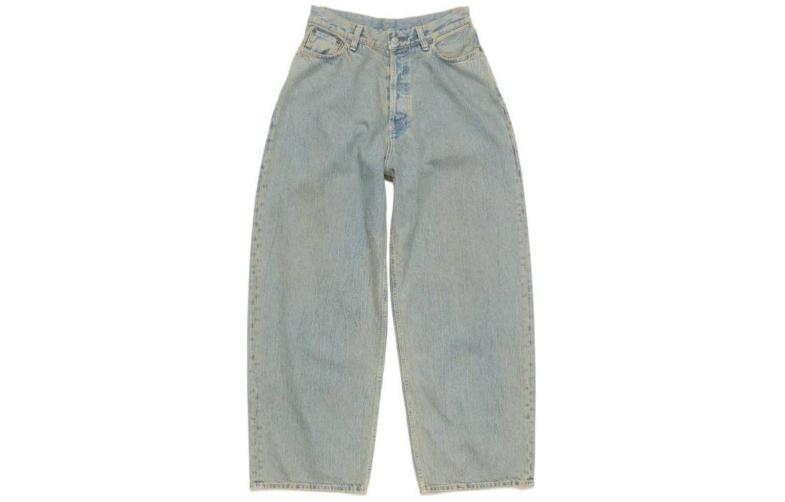(Women) Acne Studios  Super Baggy Fit Jeans SS24 Clean Blue Wide-Leg Denim. A00443-BUF 圖 2