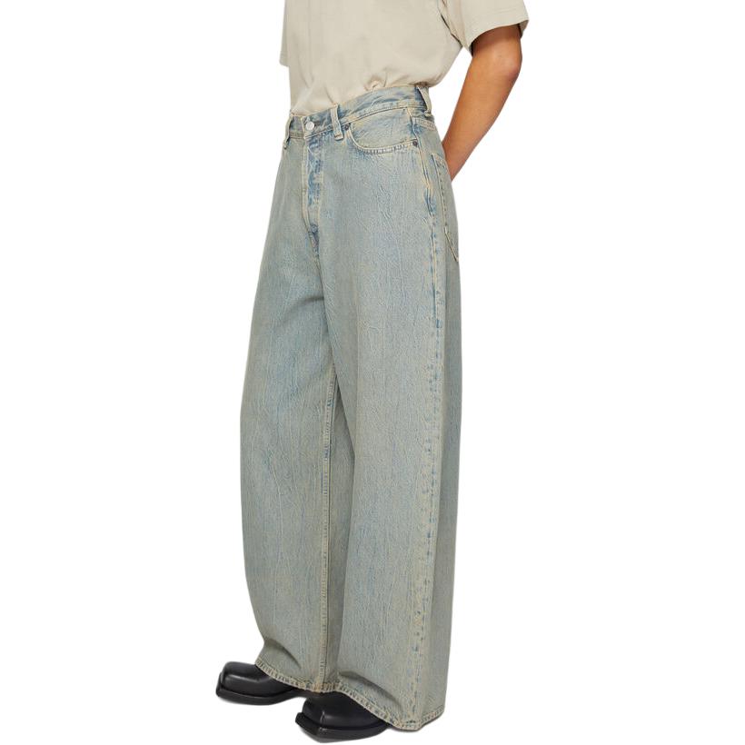 (Women) Acne Studios  Super Baggy Fit Jeans SS24 Clean Blue Wide-Leg Denim. A00443-BUF 圖 5