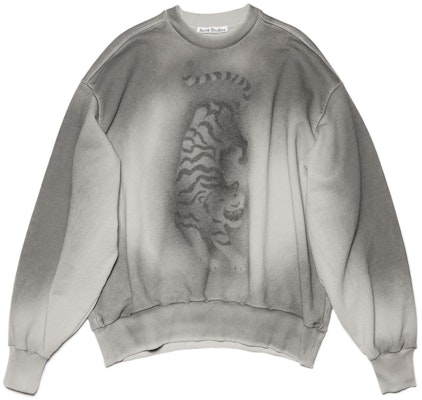 (Women) Acne Studios Tiger Print Graphic Crewneck Sweatshirt. CI0101-AA3 Order (Women) Acne Studios Tiger Print Graphic Crewneck Sweatshirt. CI0101-AA3