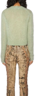 (W) Acne Studios V领马海毛羊毛混纺开衫 灰绿色. A60455-ABC Shop (W) Acne Studios V领马海毛羊毛混纺开衫 灰绿色. A60455-ABC