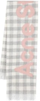 (Women) Acne Studios White Logo Letter Knit Scarf. CA0262ANS (Women) Acne Studios White Logo Letter Knit Scarf. CA0262ANS
