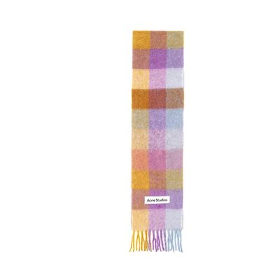 (Women) Acne Studios Wool Knit Scarf with Tassels - Multicolor CA0084DIC