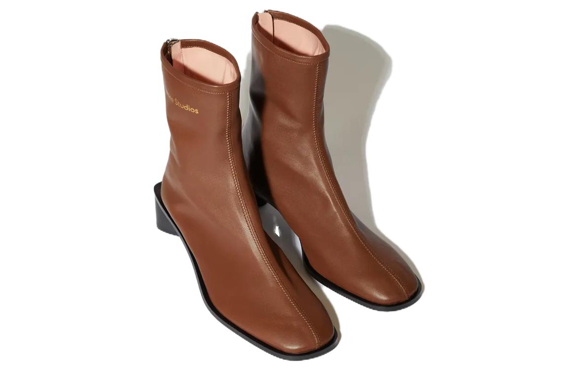 (W) Acne Studios Ankle Boot 'Black Brown Logo' 圖 3