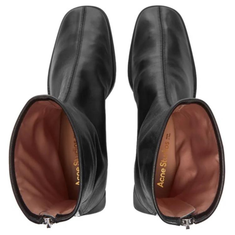 Shop (W) アクネ ロゴ アンクルブーツ (Akune Logo Ankuru Būtsu) AD0313-AX0