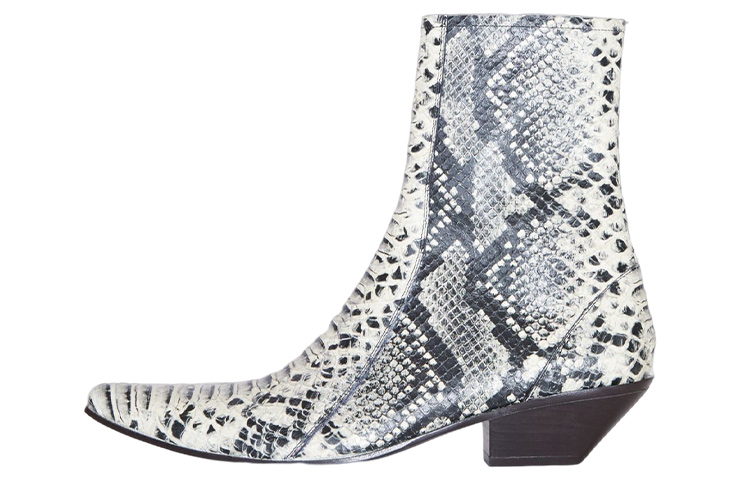 (Women) Acne Studios Ankle Boot 'Black White Silver' AD0520-BPG